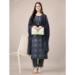 Picture of Rayon Dark Slate Grey Readymade Salwar Kameez