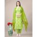 Picture of Splendid Rayon Yellow Green Readymade Salwar Kameez