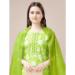 Picture of Splendid Rayon Yellow Green Readymade Salwar Kameez