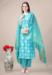 Picture of Nice Rayon Sky Blue Readymade Salwar Kameez