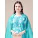 Picture of Nice Rayon Sky Blue Readymade Salwar Kameez