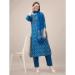 Picture of Taking Rayon Teal Readymade Salwar Kameez