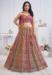 Picture of Charming Net & Organza Rosy Brown Lehenga Choli