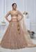 Picture of Net & Organza Blanched Almond Lehenga Choli