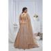 Picture of Net & Organza Blanched Almond Lehenga Choli