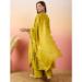 Picture of Fascinating Silk Dark Golden Rod Readymade Salwar Kameez