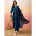 Picture of Charming Silk Navy Blue Readymade Salwar Kameez