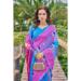 Picture of Admirable Cotton & Silk Deep Sky Blue Saree