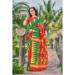 Picture of Ravishing Cotton & Silk Red Saree