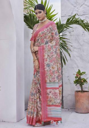 Picture of Splendid Linen Pink Saree