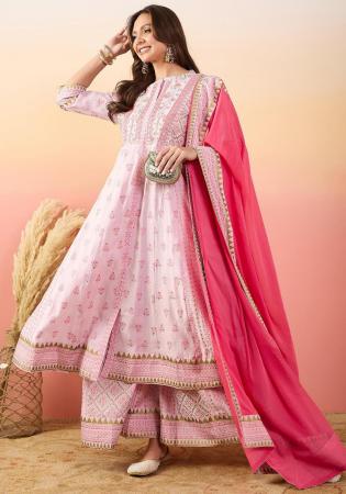 Picture of Charming Silk Pink Readymade Salwar Kameez