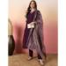 Picture of Beautiful Silk Purple Readymade Salwar Kameez