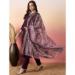 Picture of Beautiful Silk Purple Readymade Salwar Kameez