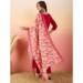 Picture of Beautiful Silk Indian Red Readymade Salwar Kameez