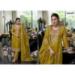 Picture of Organza Dark Golden Rod Readymade Salwar Kameez