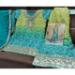 Picture of Well Formed Chiffon Dark Cyan Straight Cut Salwar Kameez