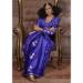 Picture of Alluring Satin & Silk Slate Blue Saree