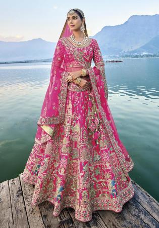 Picture of Beauteous Silk Pink Lehenga Choli