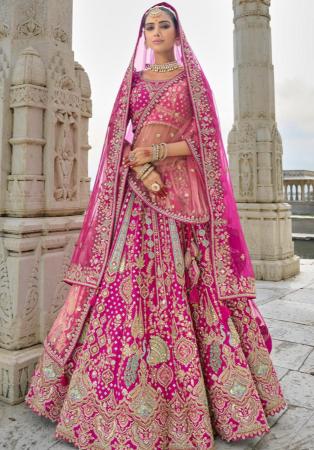 Picture of Radiant Silk Crimson Lehenga Choli