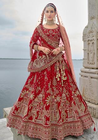 Picture of Marvelous Silk Maroon Lehenga Choli