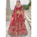 Picture of Exquisite Silk Crimson Lehenga Choli