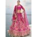 Picture of Magnificent Silk Pale Violet Red Lehenga Choli