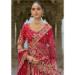 Picture of Stunning Silk Dark Red Lehenga Choli