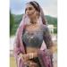 Picture of Graceful Silk Slate Grey Lehenga Choli