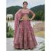 Picture of Grand Silk Rosy Brown Lehenga Choli