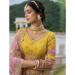 Picture of Delightful Silk Golden Rod Lehenga Choli