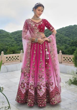 Picture of Magnificent Silk Pink Lehenga Choli