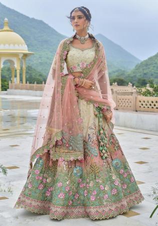 Picture of Elegant Silk Steel Blue Lehenga Choli