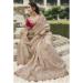 Picture of Shapely Silk Rosy Brown Saree