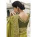 Picture of Excellent Silk Dark Khaki Saree