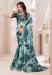 Picture of Statuesque Silk & Organza Dark Sea Green Saree