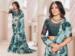 Picture of Statuesque Silk & Organza Dark Sea Green Saree