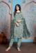 Picture of Georgette Dark Sea Green Straight Cut Salwar Kameez