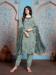 Picture of Georgette Dark Sea Green Straight Cut Salwar Kameez