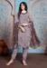 Picture of Beauteous Georgette Silver Straight Cut Salwar Kameez