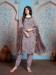 Picture of Beauteous Georgette Silver Straight Cut Salwar Kameez