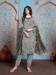 Picture of Georgette Dark Grey Straight Cut Salwar Kameez