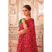 Picture of Statuesque Chiffon & Silk Maroon Saree