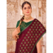 Picture of Classy Chiffon & Silk Maroon Saree