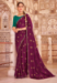 Picture of Statuesque Chiffon & Silk Fire Brick Saree