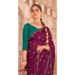 Picture of Statuesque Chiffon & Silk Fire Brick Saree