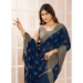 Picture of Graceful Chiffon Midnight Blue Saree