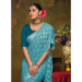 Picture of Pretty Brasso Steel Blue Saree