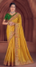 Picture of Good Looking Organza Golden Rod Saree