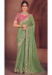 Picture of Ideal Organza Dark Olive Green Saree