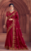 Picture of Resplendent Organza Maroon Saree